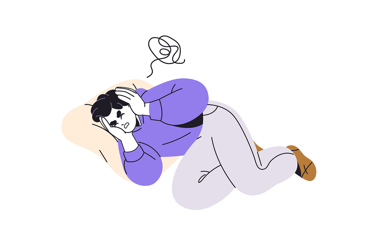 Depressed teenagers, sad people set, a Person Illustration by PaperTrident (Photo 9 of 9)