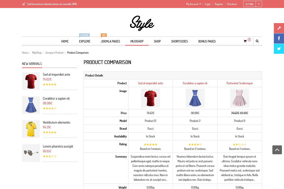 SJ Style - Responsive MijoShop Theme, a Websites & App Template by YouTech (Photo 5 of 5)