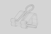 Binder Clip, an Object 3D Model by fahad121 (Thumbnail 7 of 8)