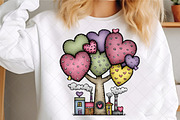 Whimsical Valentines Day Heart Tree, an Illustration by SinaCreation (Thumbnail 4 of 7)