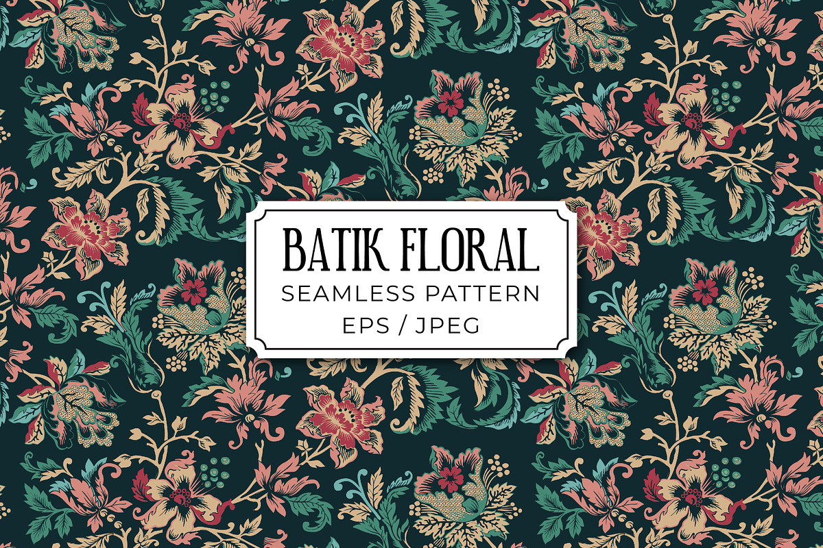 Batik Floral Summer Patterns, a Pattern Graphic by ASTUDIO (Photo 8 of 8)
