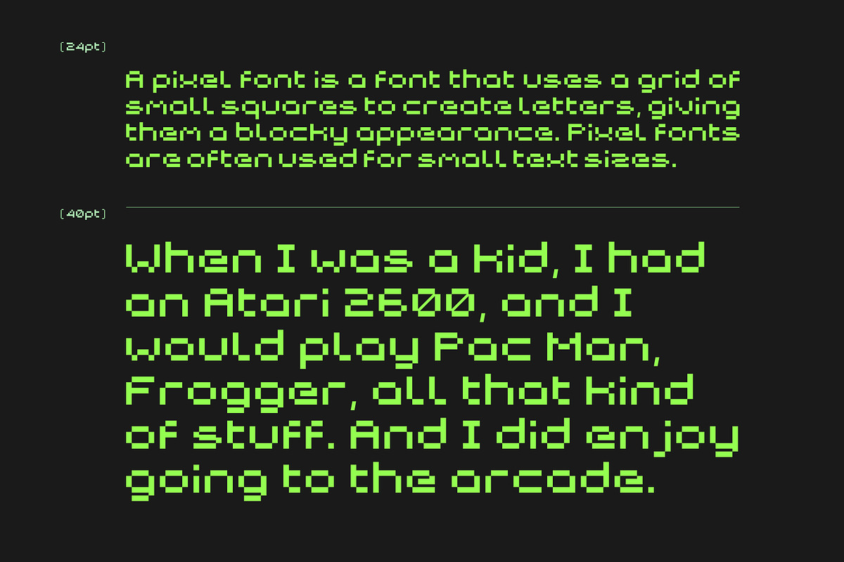 Astrea ALT - 8 Bit Pixel Game Font, a Sans Serif Font by Studio Siv (Photo 6 of 6)