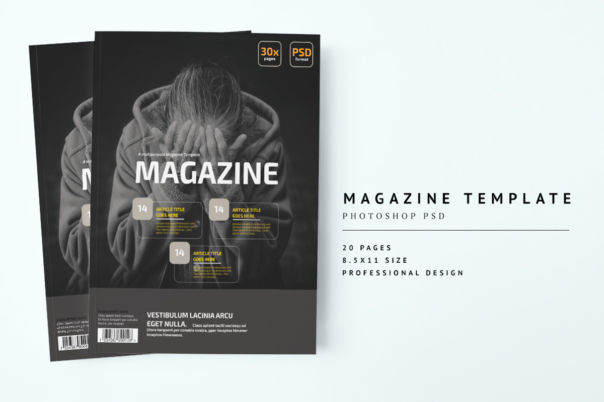 Magazine Template 01, a Magazine Template by pmvch (Photo 1 of 12)