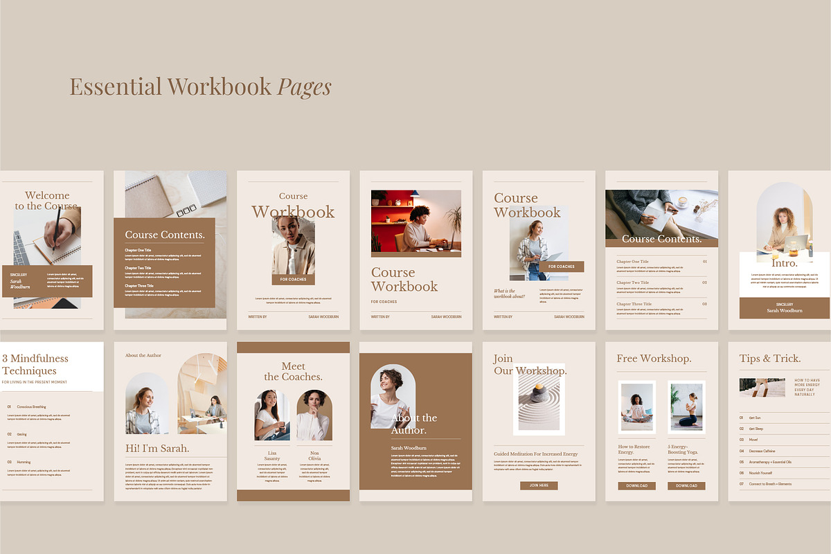Columba - Workbook Creator Template, a Magazine Template by Visuel Colonie® (Photo 9 of 12)