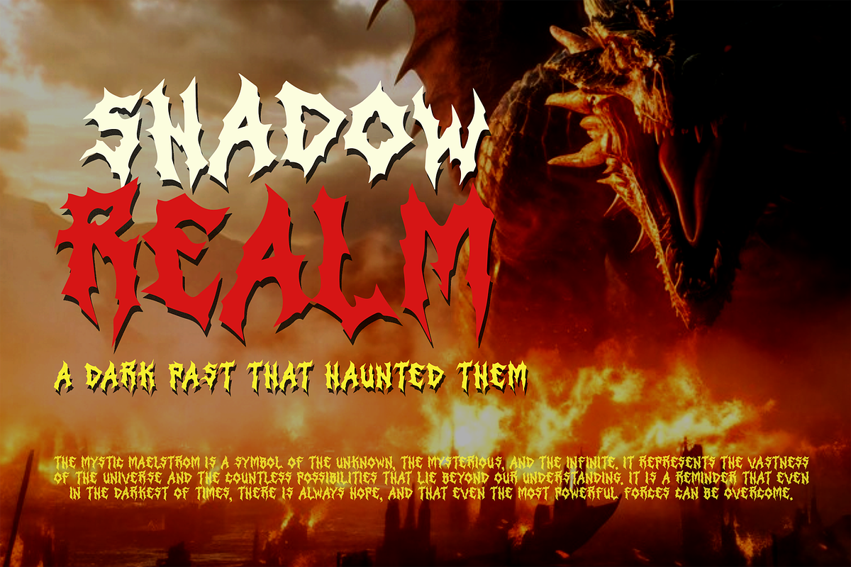 Inferal Chaos Metal Horror, a Blackletter Font by dansdesign (Photo 5 of 9)