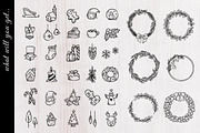 Christmas doodle objects, an Object Graphic by Ladle&co. (Thumbnail 2 of 2)