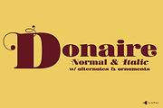 Donaire, Reg. & Italic, a Serif Font by deFharo (Thumbnail 5 of 10)