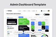 Task Management Admin Dashboard, an UI Kit Template by SquidPixey (Thumbnail 2 of 5)