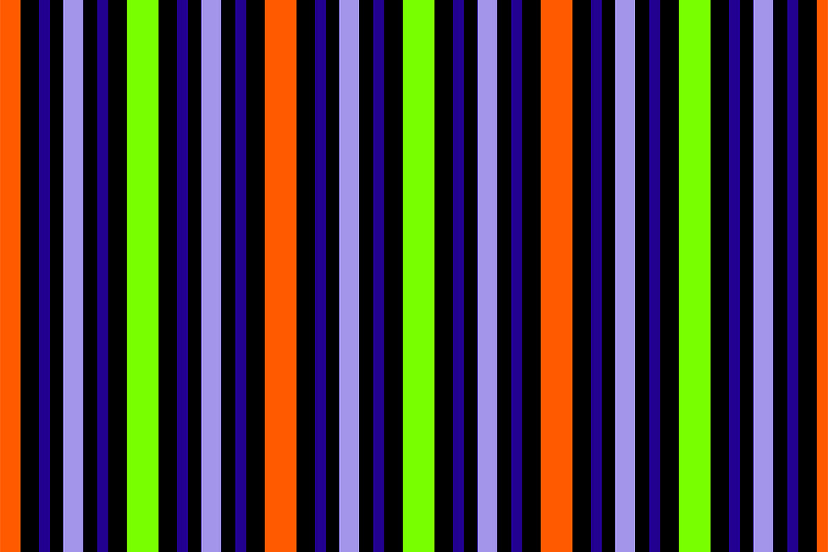 Happy Halloween Skulls Set Stripe, a Pattern Graphic by Sharon Schwalbe