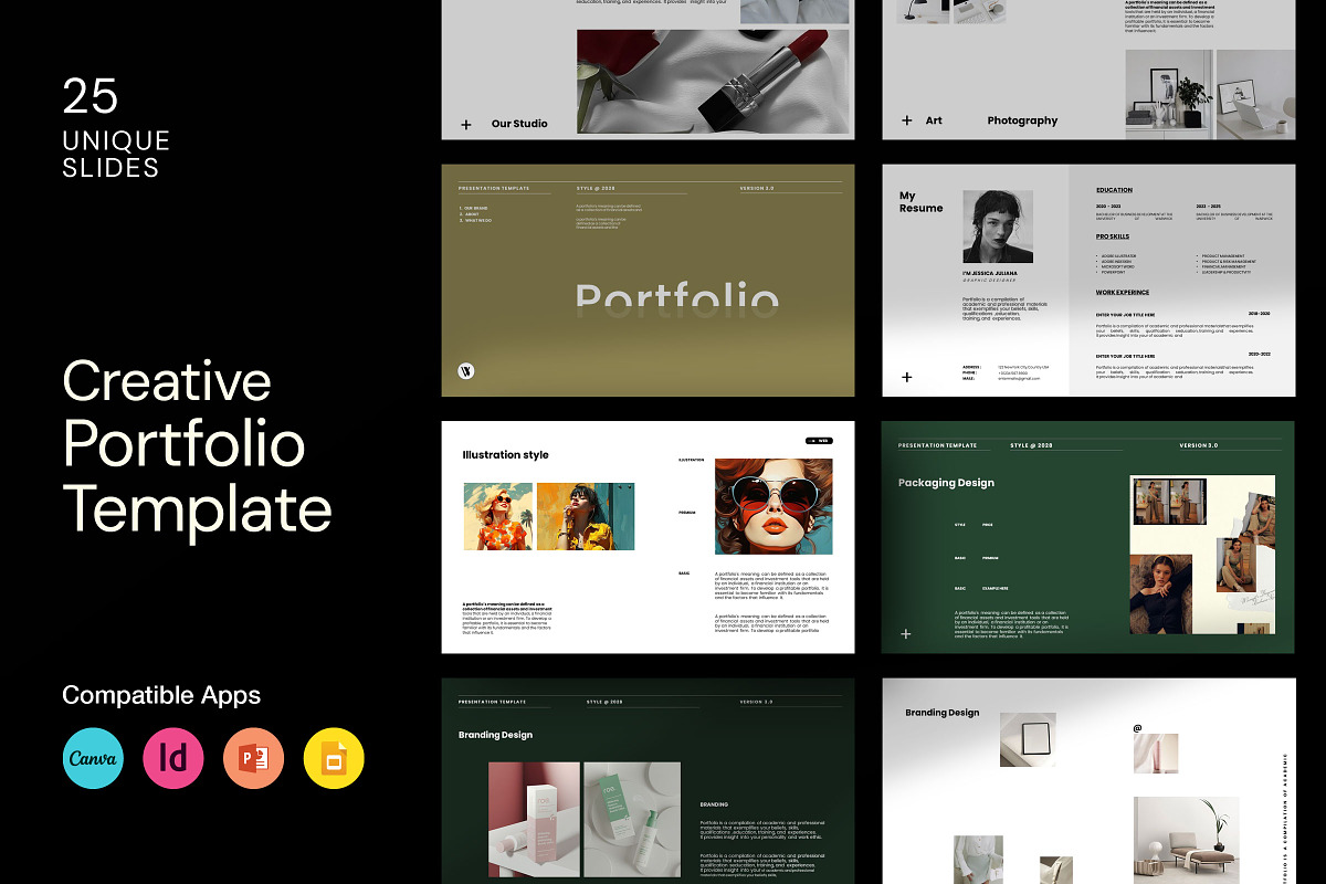 Creative | Portfolio Template, a Presentation Template by Studio Industry (Photo 2 of 11)
