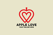 Apple Love Logo, a Branding & Logo Template by Logosava (Thumbnail 1 of 3)