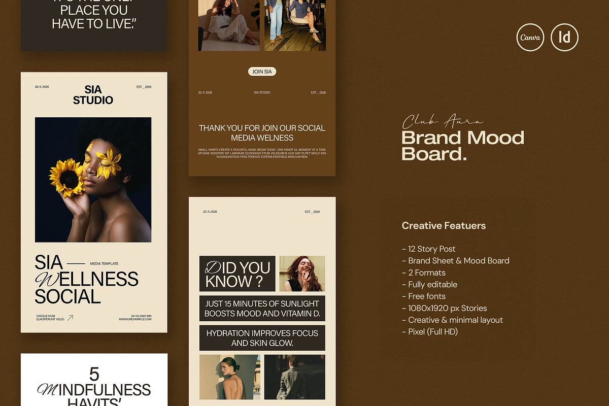SIA Wellness Social Media Template preview 5