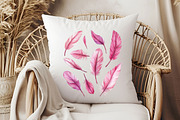 Feathers of Style, Flamingo Feathers, an Illustration by Pixels.Craft (Thumbnail 5 of 7)