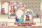Alice Wonderland-2 Junk Journal, an Object Illustration by CraftArtStory (Thumbnail 2 of 7)