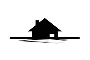 50 Flooded Home Silhouette Bundle, an Illustration by Designs_River (Thumbnail 15 of 51)
