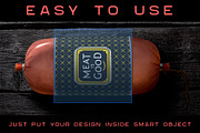 Sausage Label | Mock Up, a Packaging Mockup by Level up (Thumbnail 2 of 3)