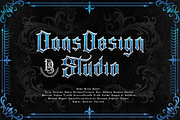 GRACIASO presale, a Blackletter Font by dansdesign (Thumbnail 5 of 9)