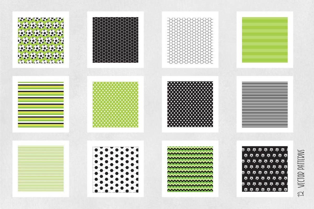 SOCCER BALL Pattern collection, a Pattern Graphic by PrettyPatterns (Photo 5 of 5)