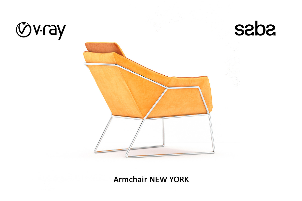 Shelving RUBIKA & armchair NEW YORK, a Furniture 3D Model by Vista 3d (Photo 4 of 6)