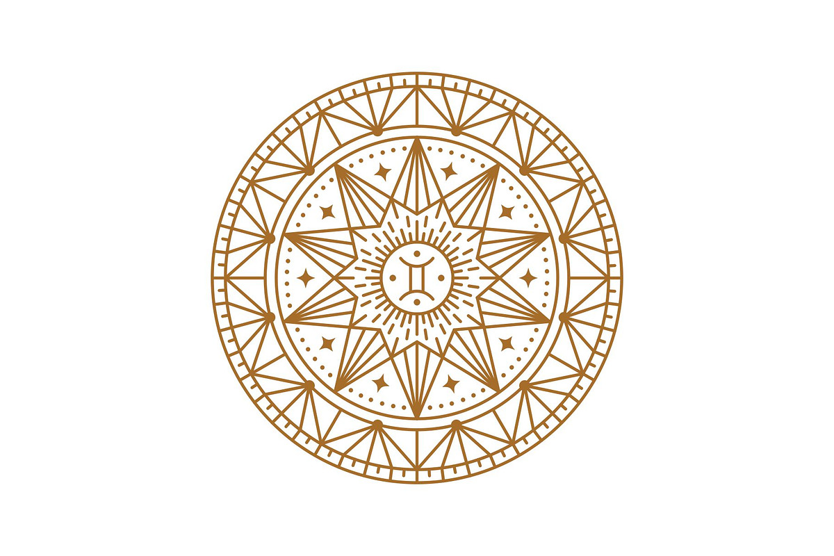 Gemini Symbol Lineart Illustration, a Branding & Logo Template by Buqancreative (Photo 3 of 4)