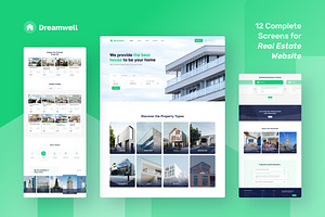 Dreamwell Clean Real Estate Website