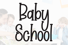 Baby School | Script Font