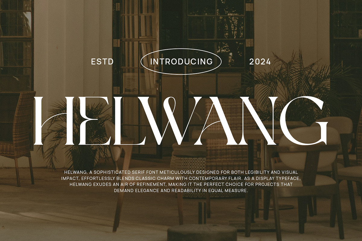 Helwang Elegant Serif Font Typeface, a Serif Font by Perfectype (Photo 1 of 6)