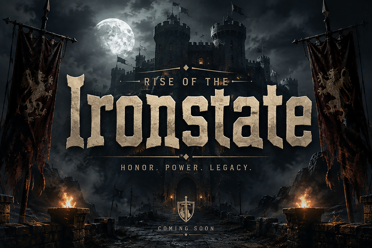 Ironstate, a Blackletter Font by Wow Magic (Photo 3 of 4)