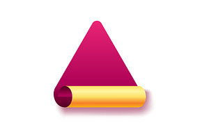 Ribbon sale, price tag vector