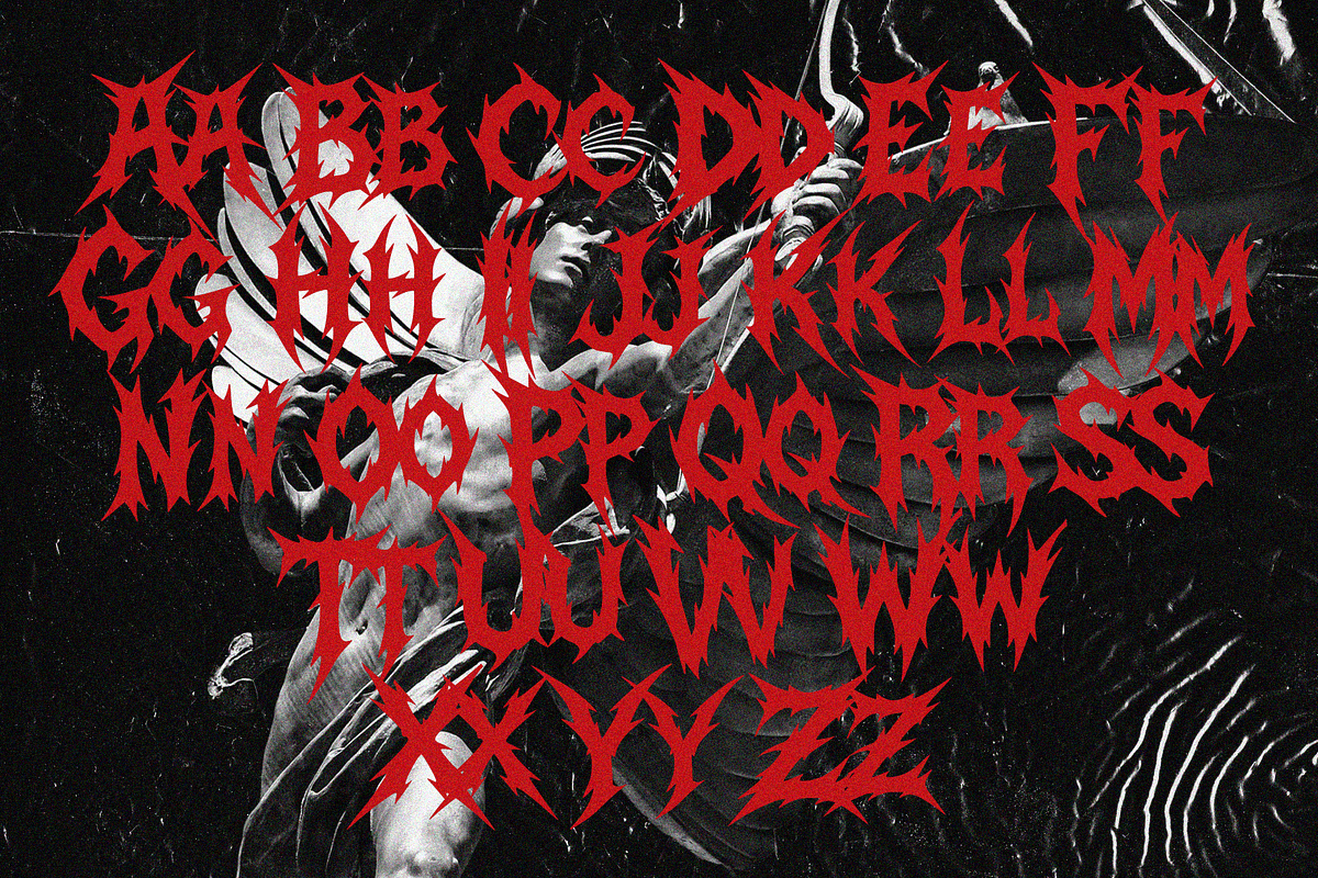 MIDNIGHT LEGACY — Black Metal Font, a Blackletter Font by Enxyclo Studio (Photo 13 of 15)