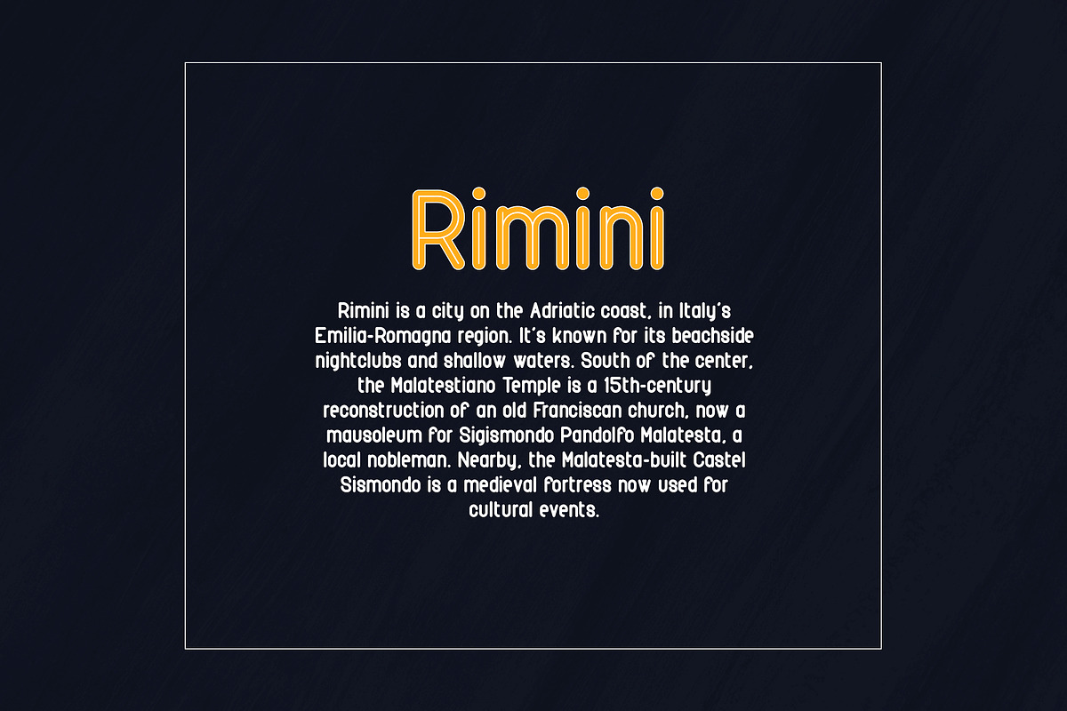 Rimini-Rounded Sans Serif font -50% preview 5