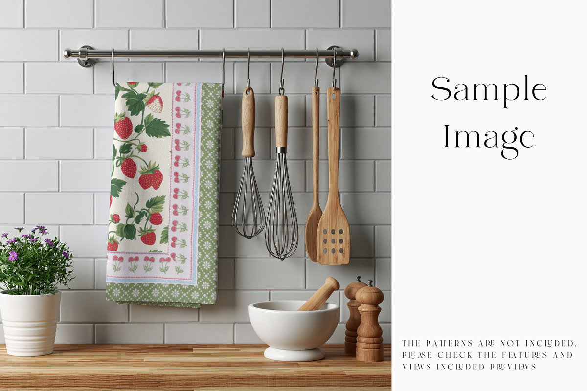 Kitchen Towel Mockups, a Household Mockup by mock-ups (Photo 10 of 15)