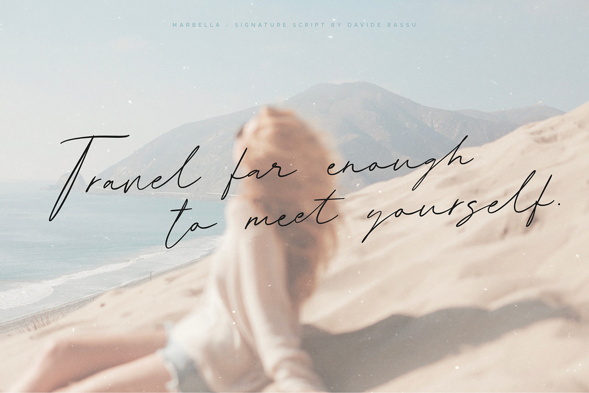 Marbella - Stylish signature script preview 4