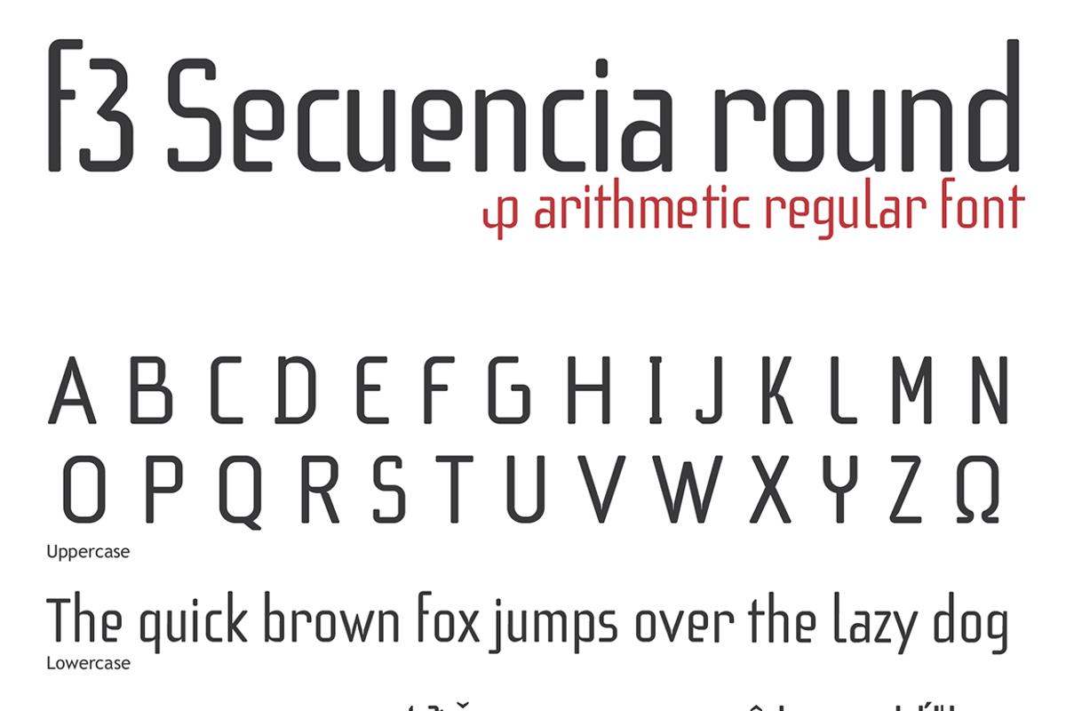 f3 Secuencia Round font preview 3