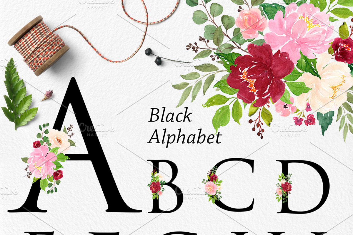 Watercolor Flower Graphic Set, a Decorative Illustration by Elly Studio (Photo 5 of 12)