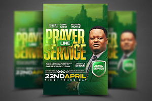Prayer line church psd