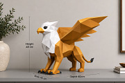 Griffin sculpture - 3d papercraft, an Animal 3D Model by PAPER amaze (Thumbnail 1 of 5)