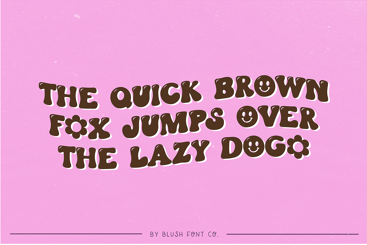 JOYFUL SOUL Happy Retro Font, a Font by Blush Font Co. (Photo 7 of 7)