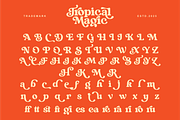 Tropical Magic - Retro Serif Font, a Serif Font by Keithzo (Thumbnail 8 of 9)