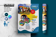 Family Fun Day Flyer Template, a Flyer Template by retrographix (Thumbnail 1 of 4)