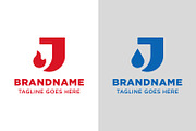 Letter J Fire and Water Simple Logo, a Branding & Logo Template by Pray Art Design Studio (Thumbnail 1 of 2)