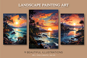 Landscape Painting Art 03. Wall Art., a Decorative Illustration by KENO Mascots (Thumbnail 2 of 7)