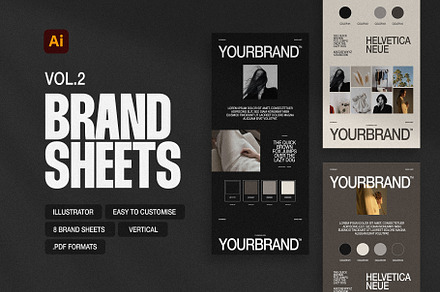 BRAND SHEETS for Illustrator