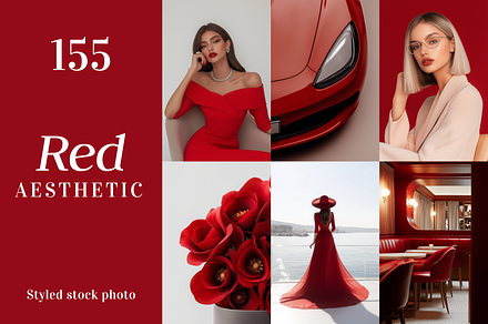 Red Aesthetic - 155 Images Bundle, a Beauty & Fashion Photo by Digital Blood