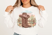 Western Cowgirl Coquette Country PNG, an Illustration by Designking (Thumbnail 3 of 4)