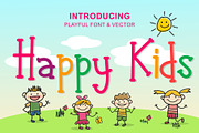 Happy Kids - Playful Font, a Handwritten Font by BearyType Studio (Thumbnail 5 of 13)