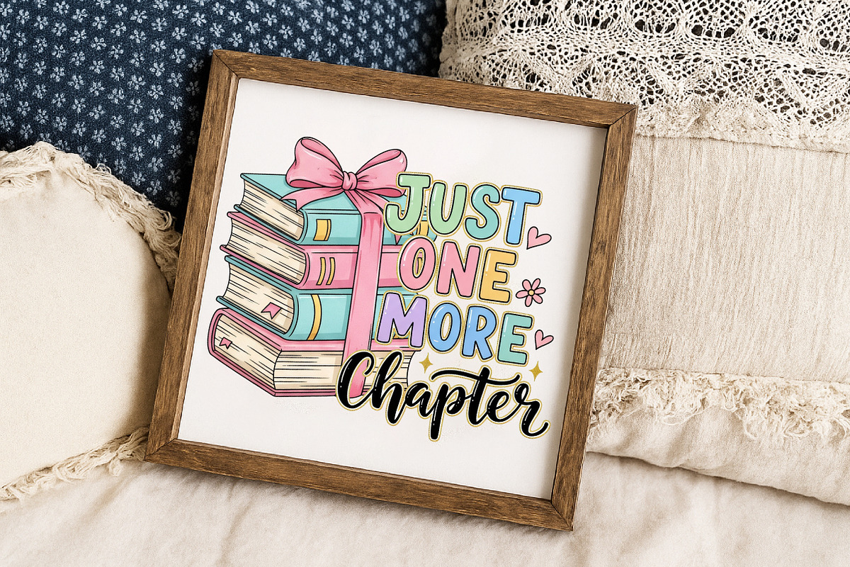 Just One More Chapter PNG Sublimatio, an Illustration by Libby Wishes (Photo 6 of 6)