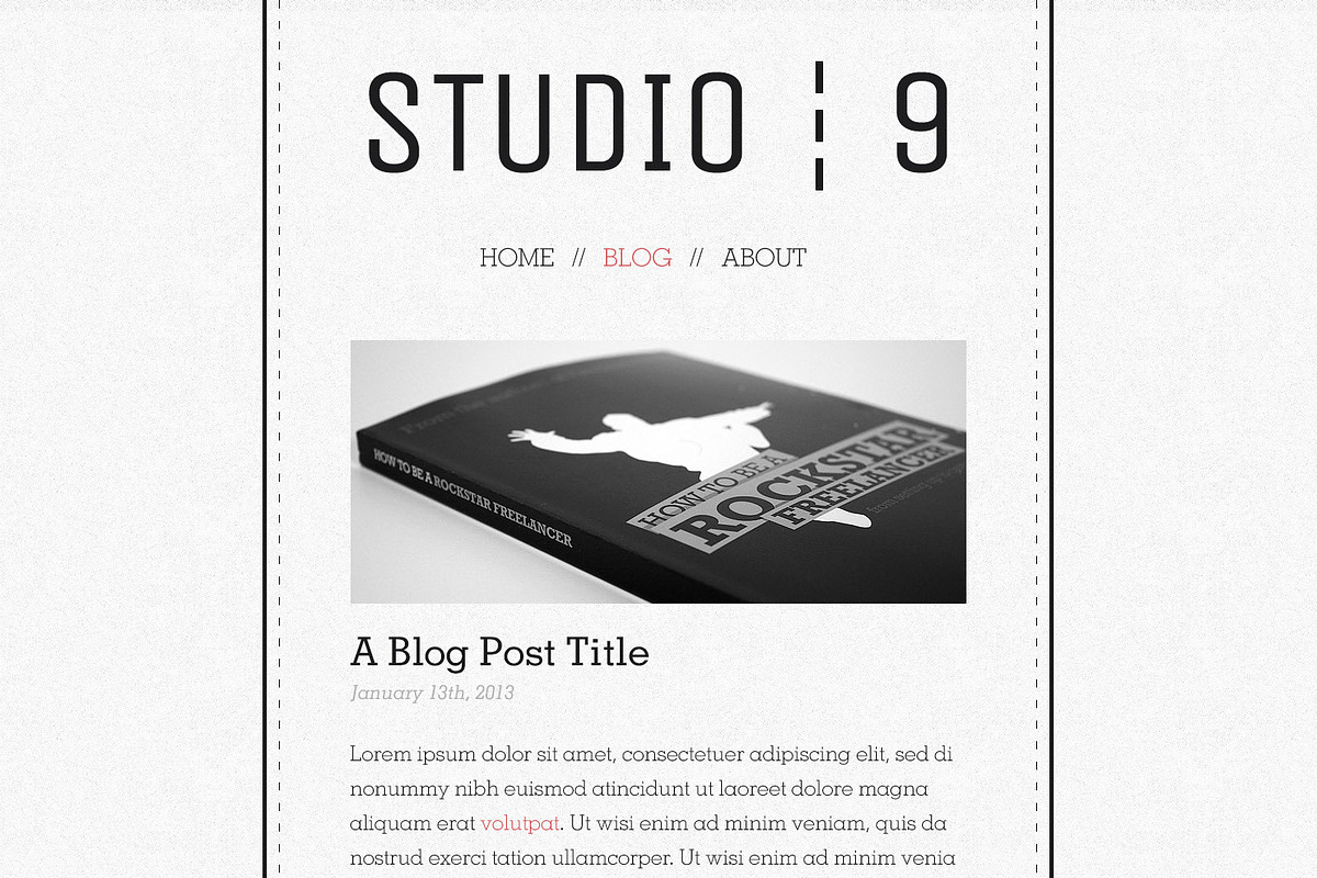 Studio 9 - a Creative Agency Portfol, a WordPress Template by PremiumCoding (Photo 4 of 4)