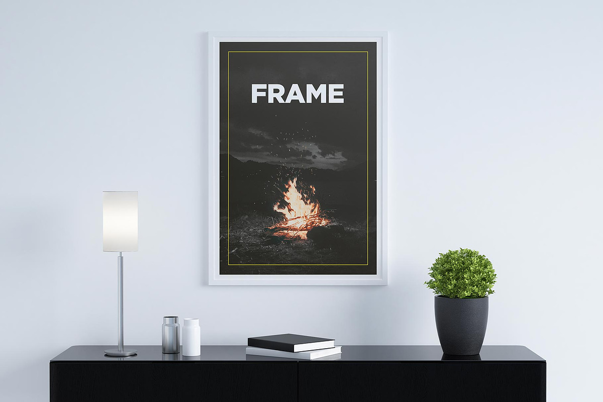 Frame Poster Mockup, a Print Template by AlkStudio (Photo 1 of 5)