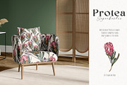 Watercolor Protea Floral Elements, a Decorative Illustration by Damian Roh (Thumbnail 6 of 12)